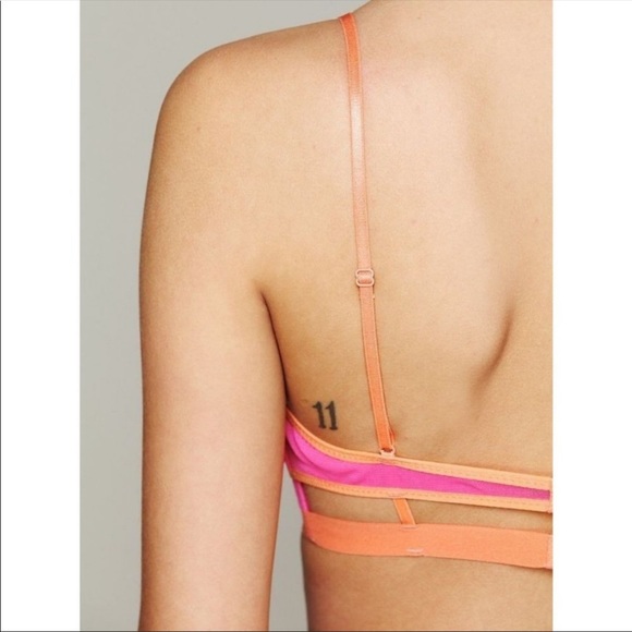 NWT Free People Double Wing Mesh Bra - Picture 2 of 6